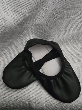 Kids Black Ballet Slippers - Child Comfort Dance Shoes